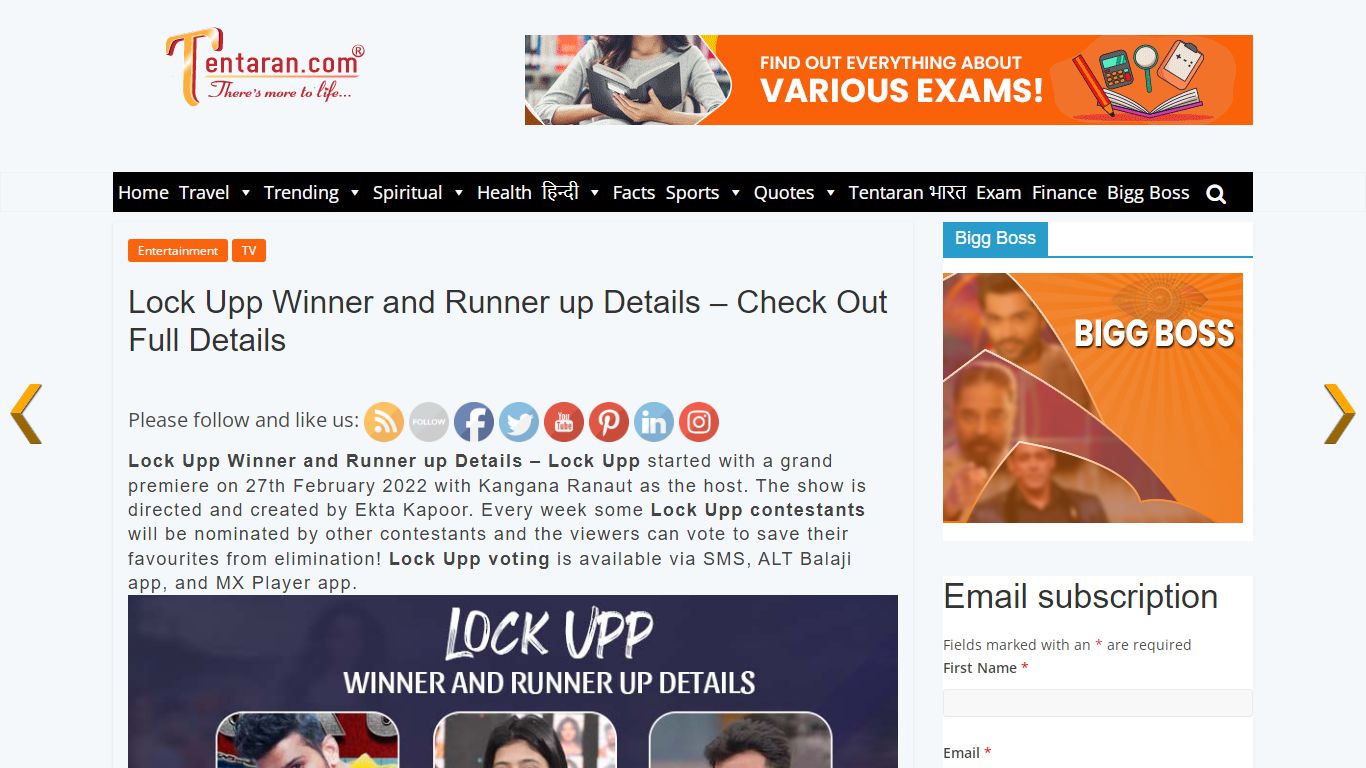 Lock Upp Winner and Runner up Details - Check Out Full Details