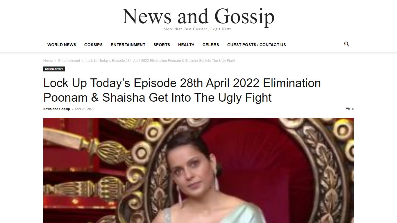 Lock Up Today’s Episode 28th April 2022 Elimination Poonam & Shaisha ...